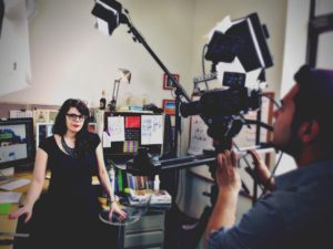 Tournage d'un film d'entreprise